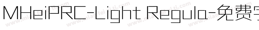 MHeiPRC-Light Regula字体转换